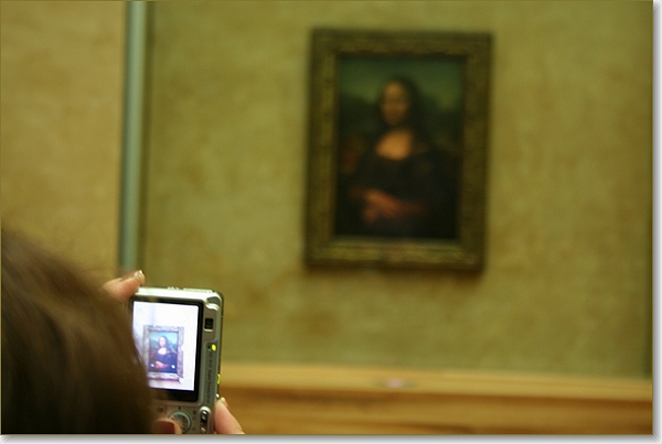 De Mona Lisa in het Louvre in Parijs. 