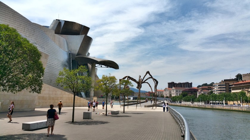 Het Guggenheimmusuem in Bilbao. 